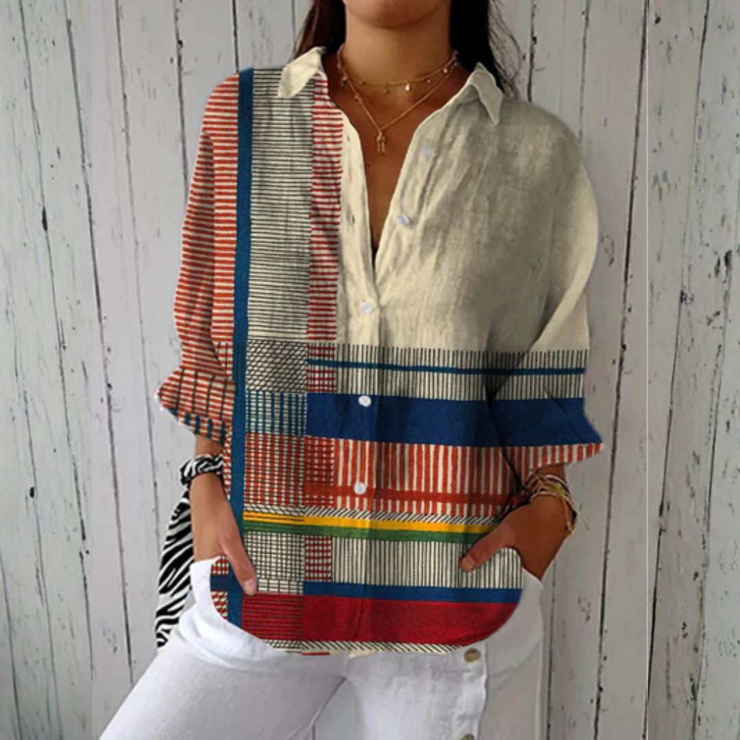 Joan™ | Blouse à motif artistique – mode femme