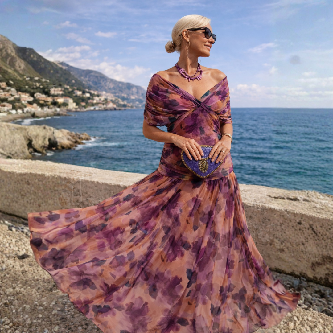 Lydia | Robe longue épaules dénudées