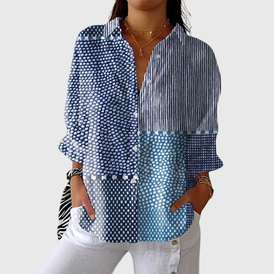 Blouse légère et colorée à imprimé – mode femme