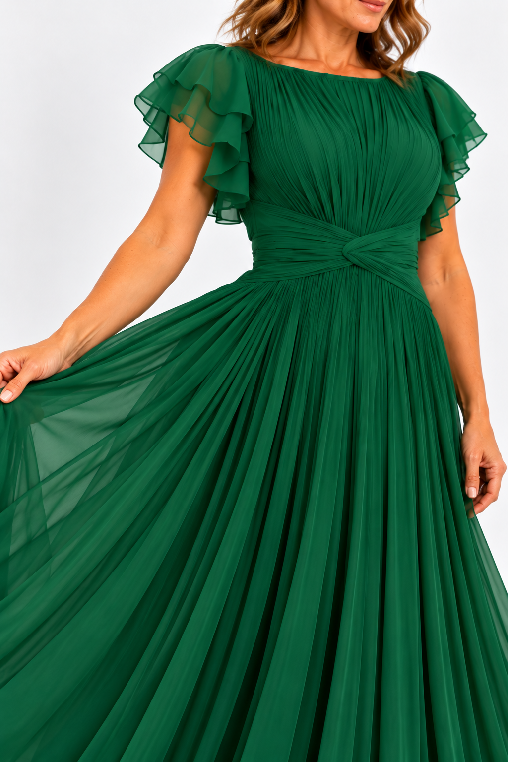 SAMANTA | Robe élégante plissée