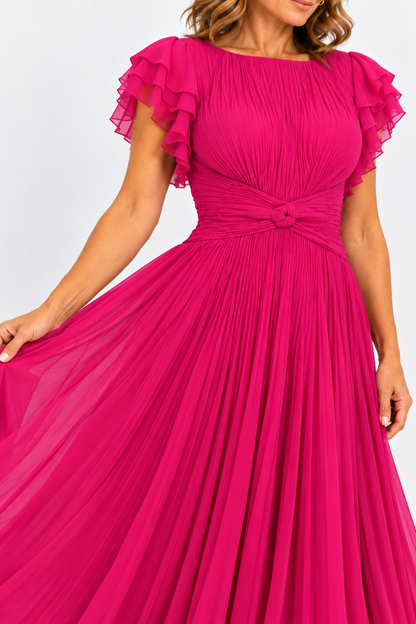 SAMANTA | Robe élégante plissée