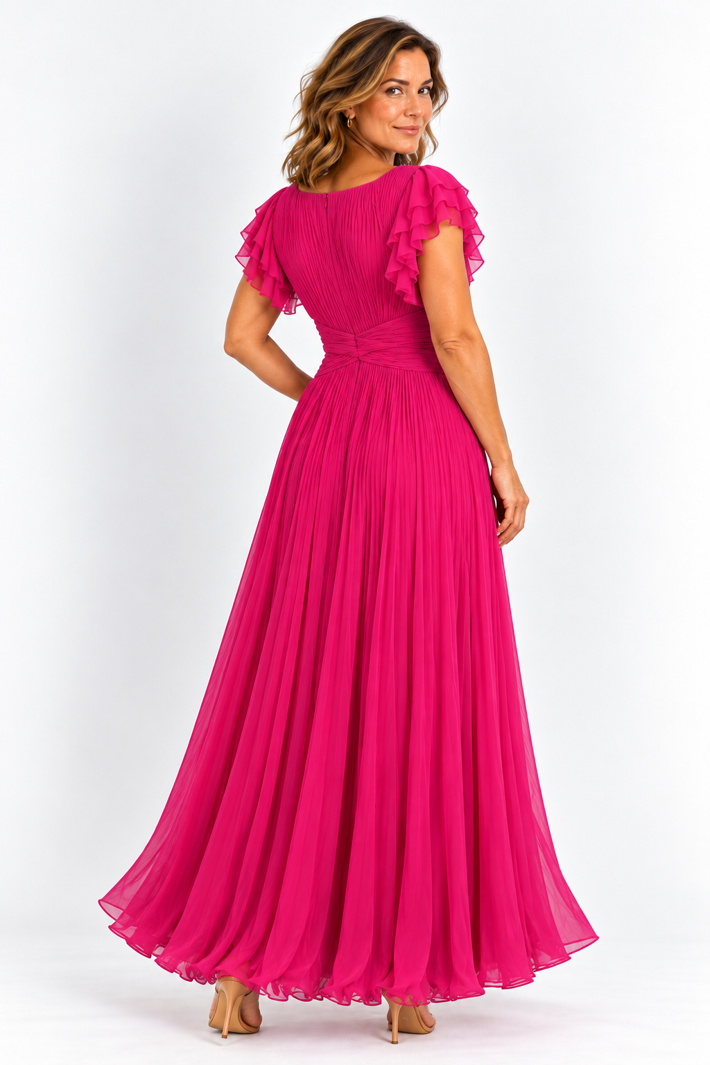SAMANTA | Robe élégante plissée