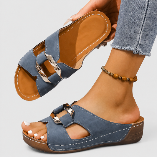 Sandales chic à boucle