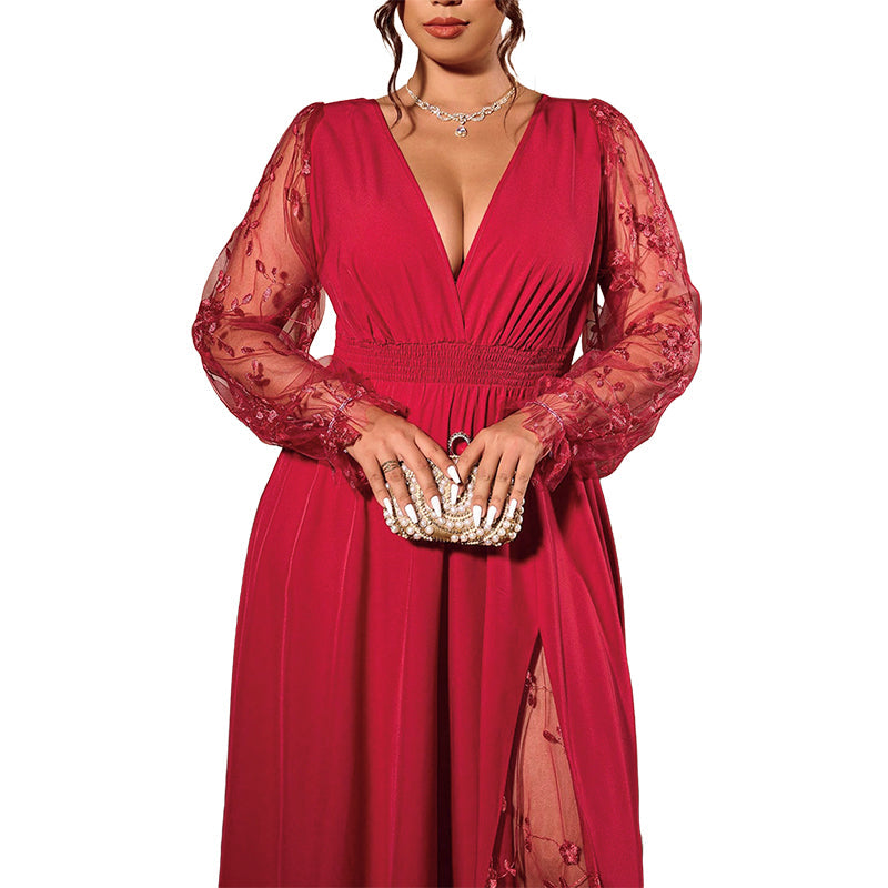 CELESTE | Robe longue romantique en dentelle