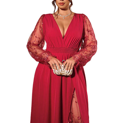 CELESTE | Robe longue romantique en dentelle