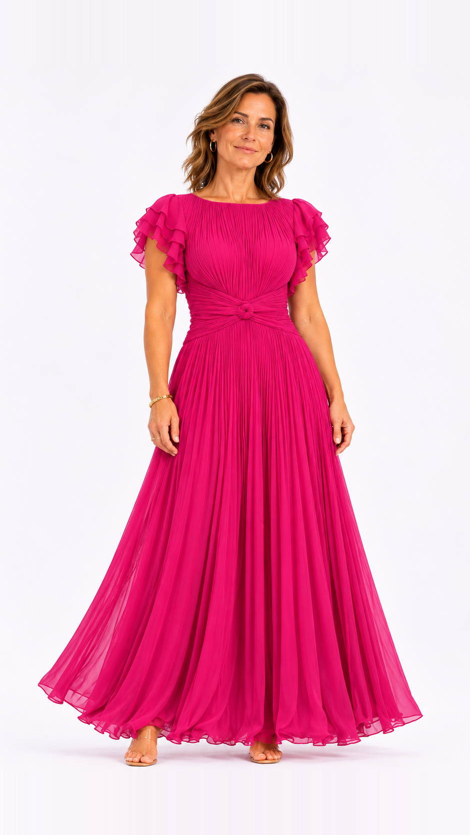 SAMANTA | Robe élégante plissée